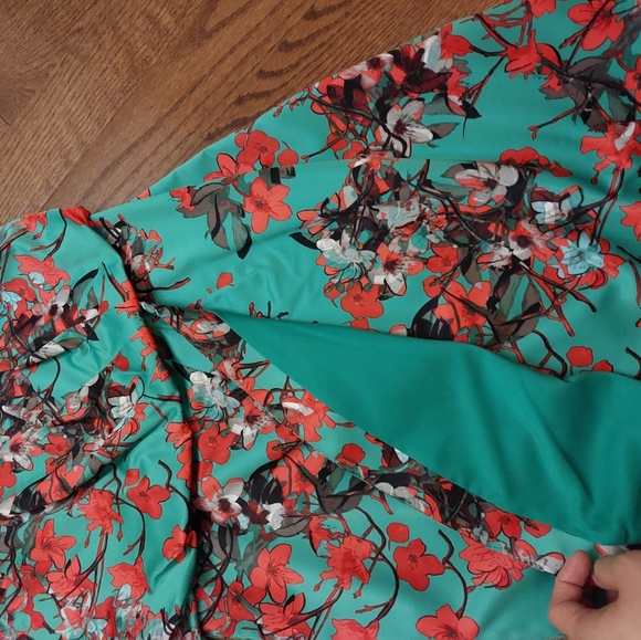 Jessica Simpson green faux wrap dress - Picture 5 of 6